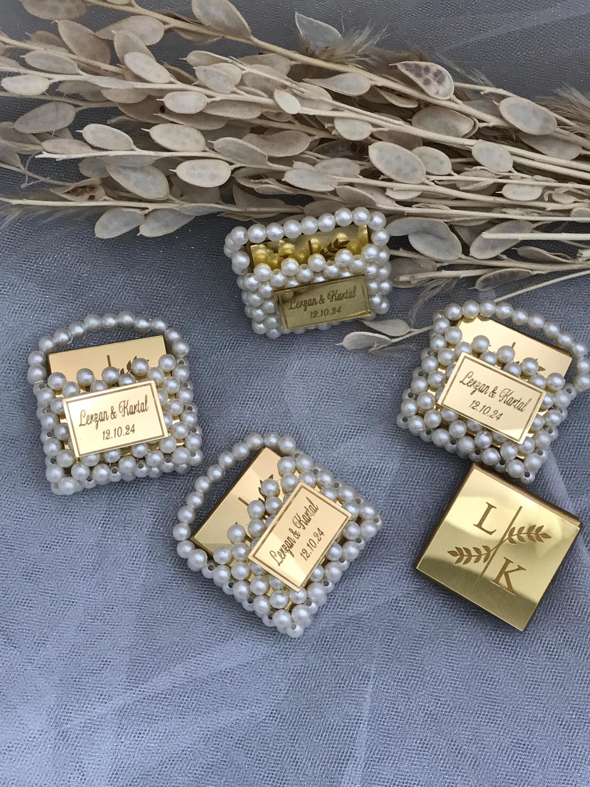 Mini Pearl Bag With Chocolates as a Gift for Guests,  Wedding Favors, Personalized Community Gift, Party Gifts in Bulk, Thank you Favors
