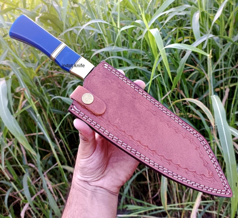 12' Custom Handmade Damascus Chef Knife 67 Layers Etsy