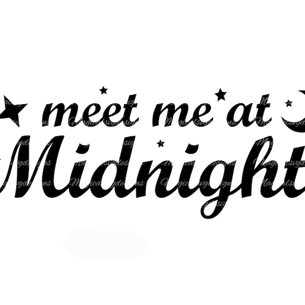 Meet Me At Midnight Svg, Taylor Swift Inspired Svg Cut Files, Taylor Swift Merch, Digital Files, Inspirational Svg, Digital Download
