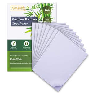 Premium Bamboo Copy Paper - Inkjet & Laser - White Matte - A4 - 80 GSM