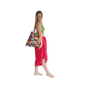 Tote bag Baumwolle handgemacht Australien Mutter Geschenk Retro Anlass Weihnachtsgeschenk Geburtstag Boho Tasche Festival Tasche Strand Flora
