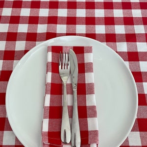 Napkins gingham picnic napkins handmade australia mother gift tablecloth outdoor occasion christmas present birthday napkins cute Lge Square