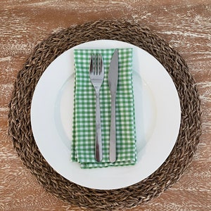 Napkins gingham handmade australia mother gift cotton napkin outdoor occasion christmas cute present birthday hampton GINGHAM - SMALL CHECK