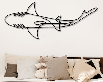 Jaws Metal Wall Art, Shark Decor, Home Gift