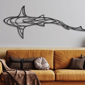 Black metal wall art,