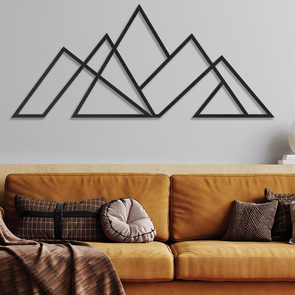 Mountain Wall Art, Large Mountain Wall Art, Mountain Metal Wall Art, Nature Mountain Metal Decor,Hill Metal Decor, Metal Wall Art,