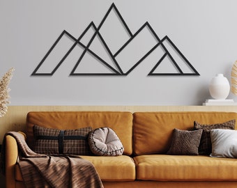 Mountain Wall Art, Large Mountain Wall Art, Mountain Metal Wall Art, Nature Mountain Metal Decor,Hill Metal Decor, Metal Wall Art,