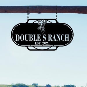 Custom Metal Farm Sign: Personalized Ranch Entrance Sign