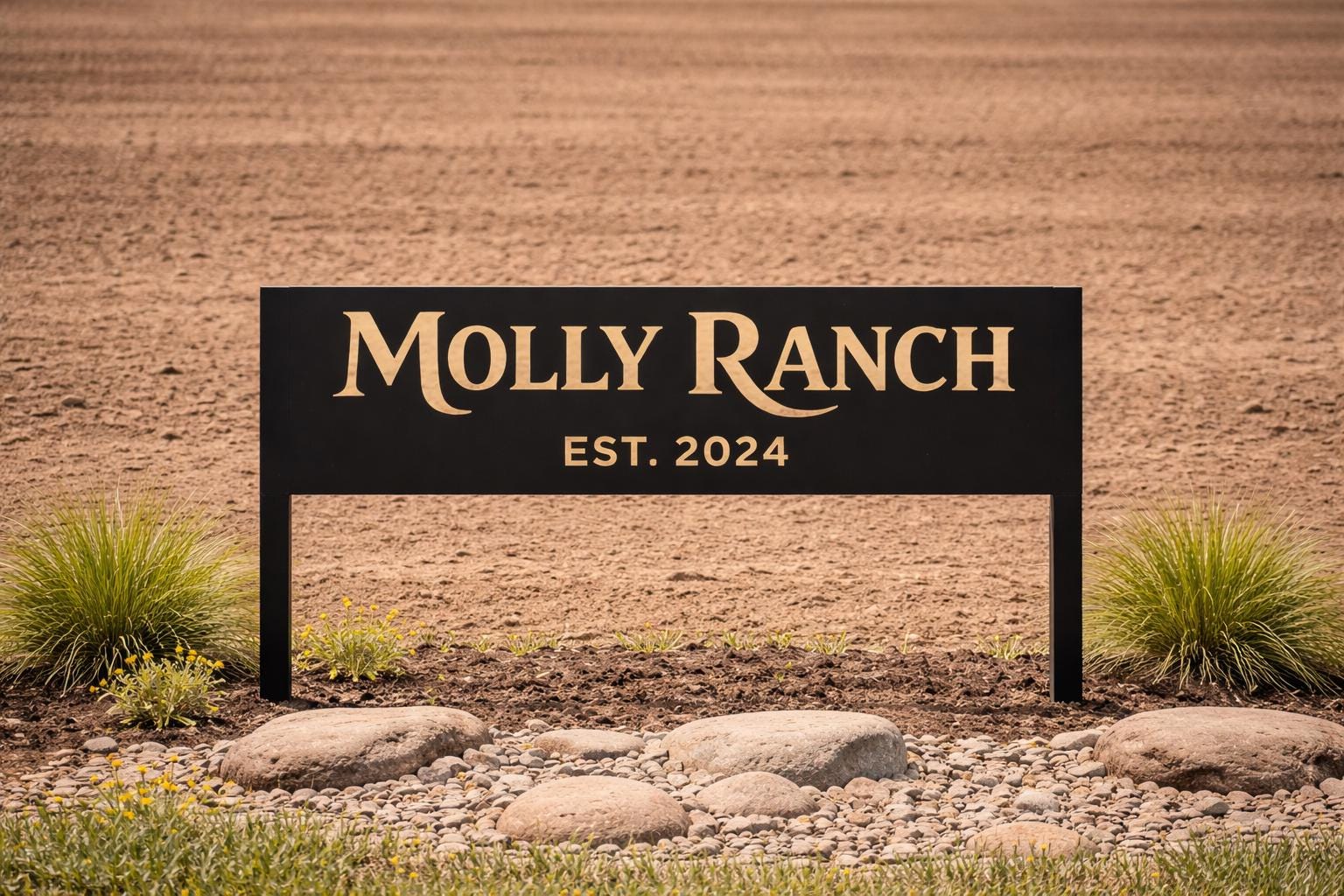 Pink Ranch Sign Personalized Metal Ranch Sign | Custom Established Outdoor Decor - Etsy