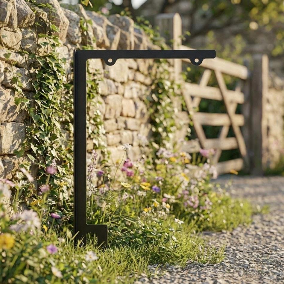 Yard Sign Posts Metal Metal Garden Sign Post, Heavy Duty Steel Yard Sign Holder - Etsy