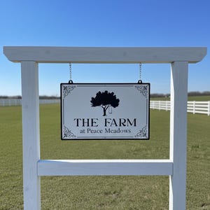 Custom Aluminum Farm Entrance Plaque, Personalized Family Name Sign ...