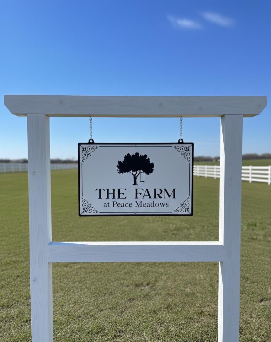 Custom Aluminum Farm Entrance Plaque, Personalized Family Name Sign ...