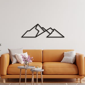 Metal Wall Art, Large Metal Wall Art,  Mountain wall art, Wall Art Metal, Hill Wall Decor,  Mountain Wall Art Metal, Christmas Gift,