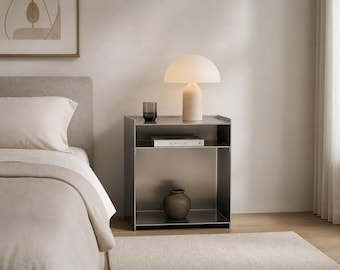 Loft Style Home Organizer, Industrielles Aluminium Bücherregal, Modernes Metallregal, Minimalistisches Aufbewahrungsregal,