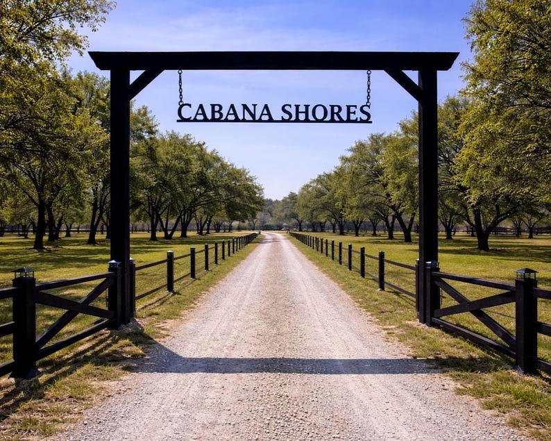Custom Ranch Gate Sign Personalized Farm Entrance Metal Sign - Etsy