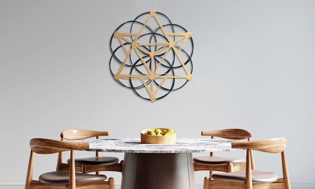 Sacred Geometry Metal Wall Art: Large Geometric Decor - Etsy
