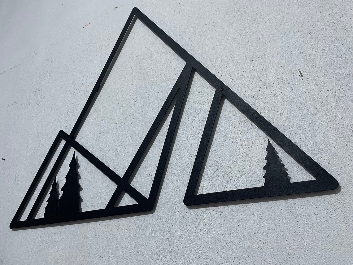 Minimalist Mountain Wall Art Line Art Wall Decor Living Etsy