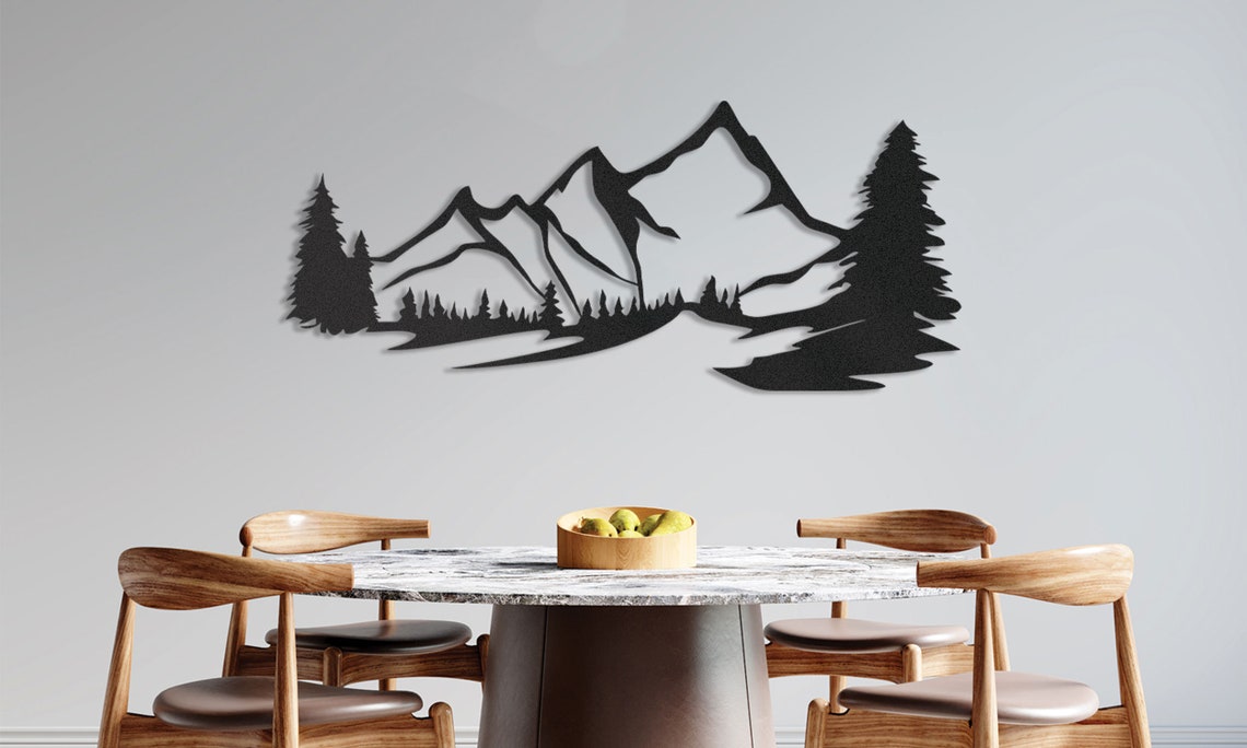 Large mountain wall art Mountain wall art Nature mountain Etsy