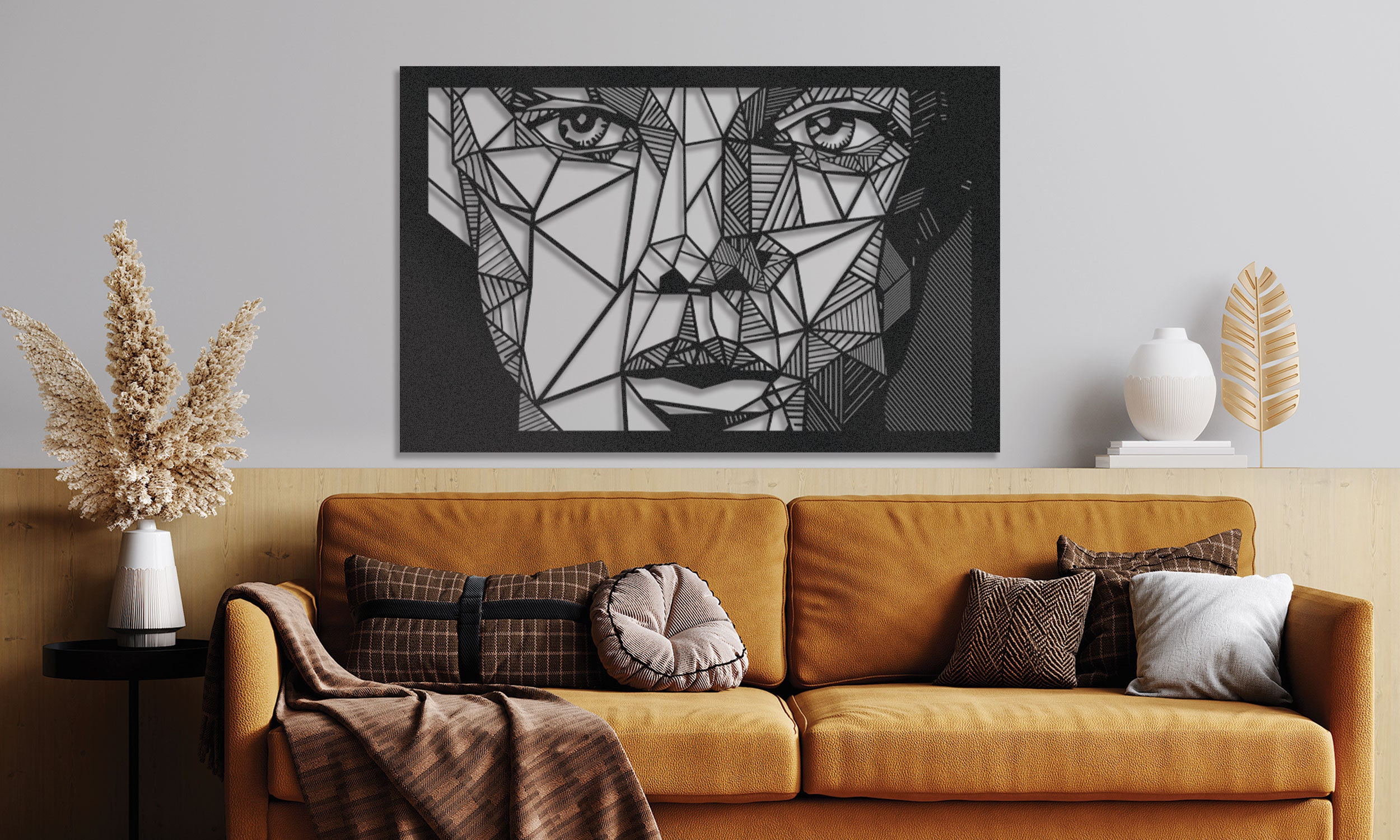 Abstract Woman Face Art Wall Art Face Wall Decor Face Wall Etsy