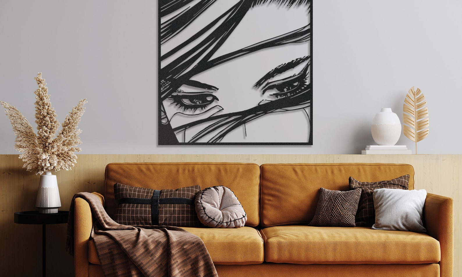 Woman Face Metal Wall Art Woman Face Artface Wall Art Etsy