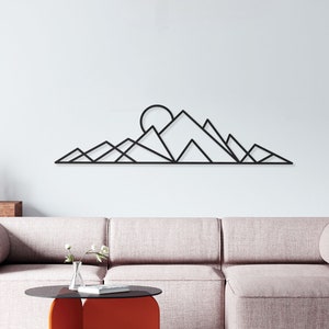 Mountain Wall Decor, Large Metal Wall Art, Metal Wall Art, Mountain wall art, Metal Mountain Wall Decor, Large Wall Decor,