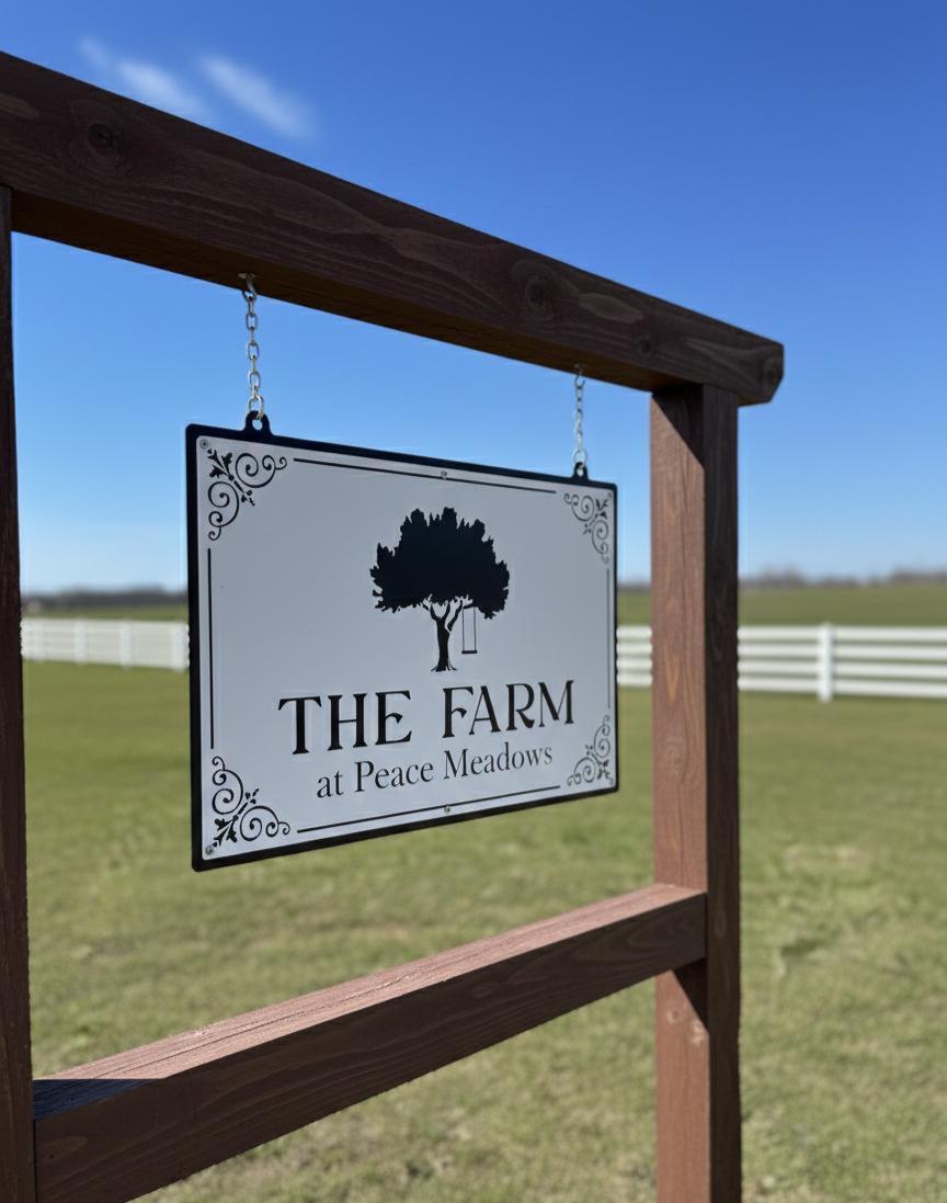 Custom Aluminum Farm Entrance Plaque, Personalized Family Name Sign ...