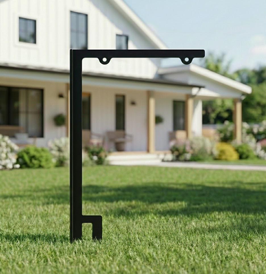 Yard Sign Posts Metal Metal Garden Sign Post, Heavy Duty Steel Yard Sign Holder - Etsy