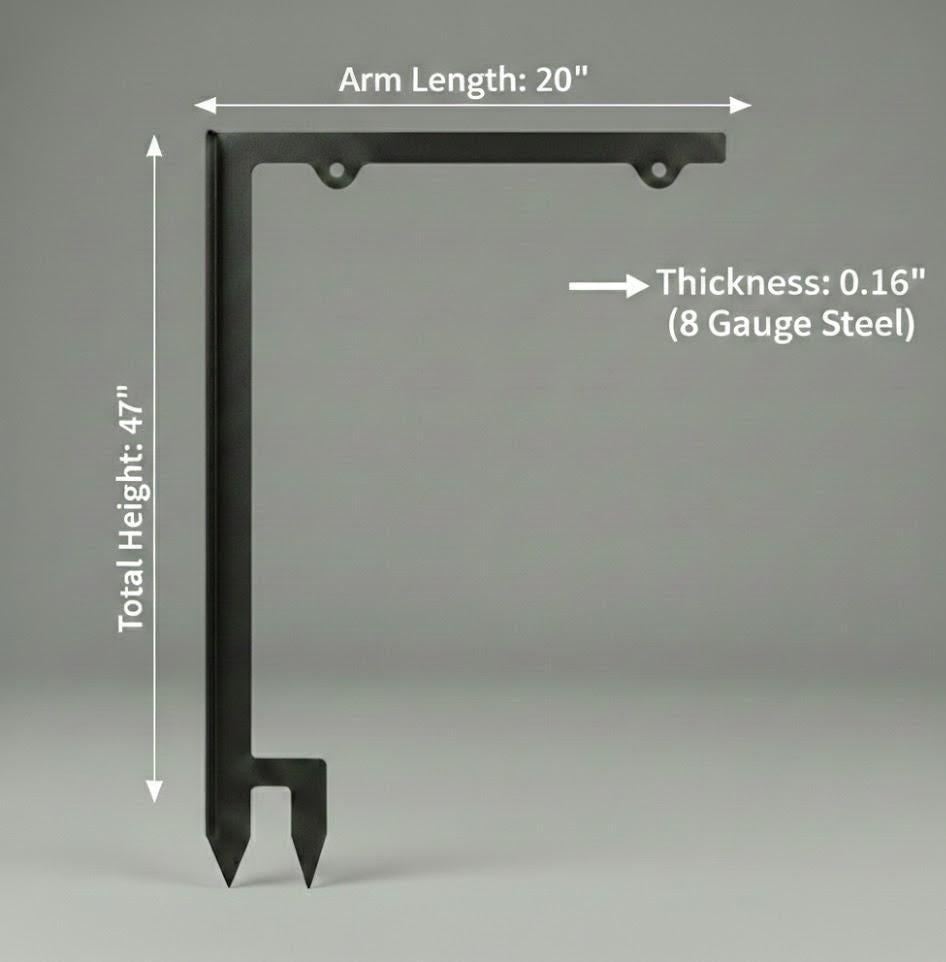 Yard Sign Posts Metal Metal Garden Sign Post, Heavy Duty Steel Yard Sign Holder - Etsy