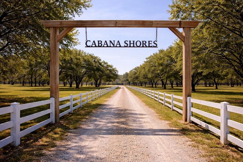 Custom Ranch Gate Sign Personalized Farm Entrance Metal Sign - Etsy