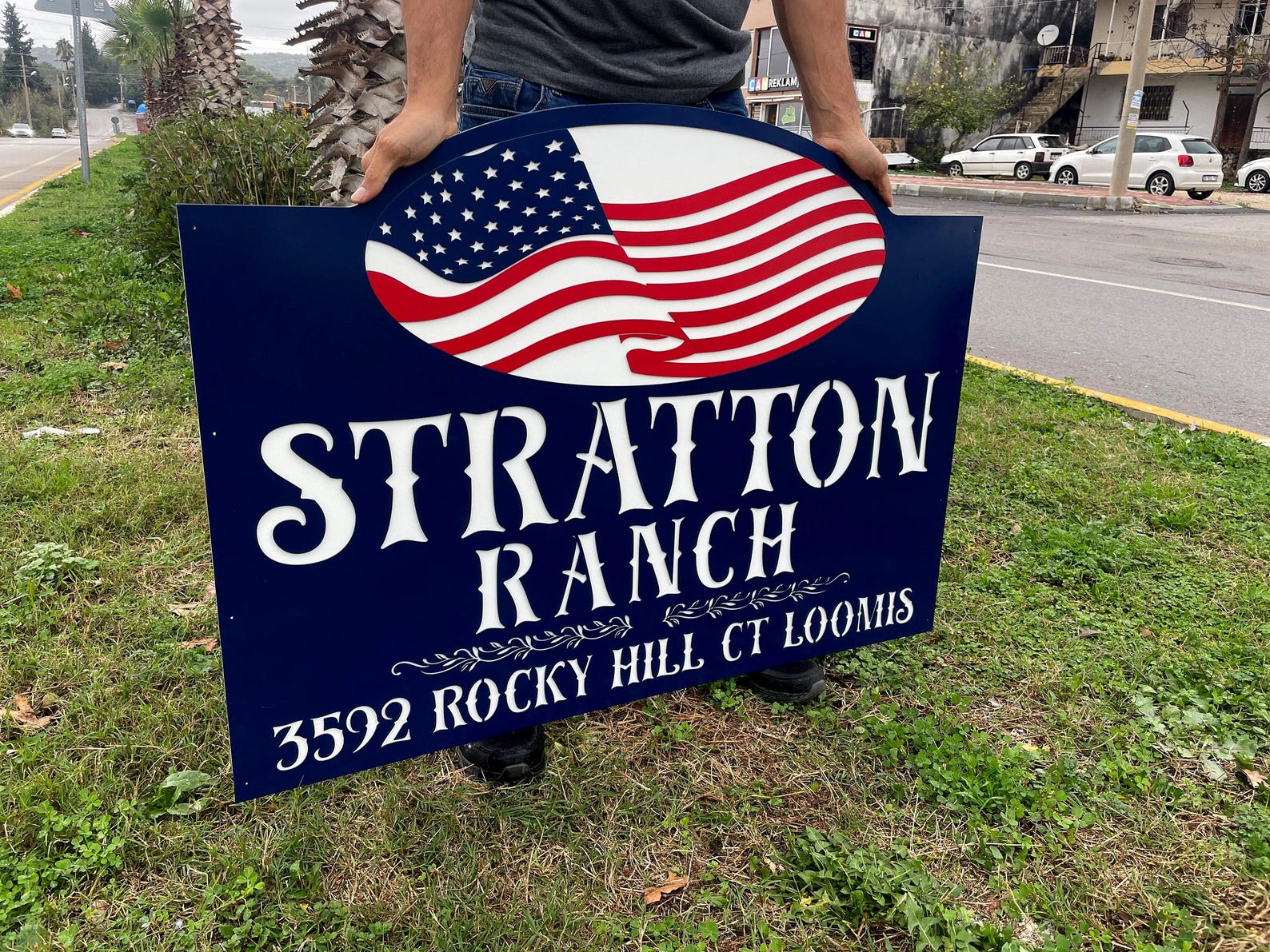 Custom Metal Farm Sign: Personalized Ranch Gate Address - Etsy