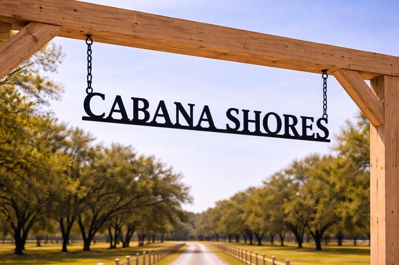 Custom Ranch Gate Sign Personalized Farm Entrance Metal Sign - Etsy