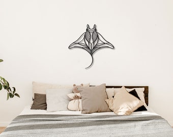 Manta Ray Wall Decor, Manta Ray Art, Manta Ray,  Manta Ray Decor, Manta Ray Fish Bathroom Decor, Manta Ray Art Wall Decor,Shark Wall Art