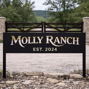 Mason Ranch Sign Personalized Metal Ranch Sign | Custom Established Outdoor Decor - Etsy