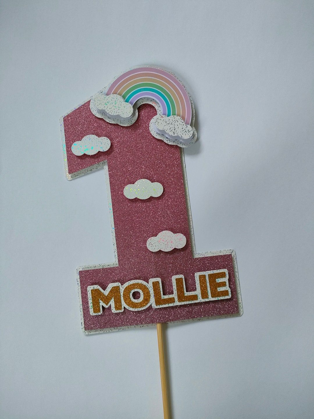 1st Birthday Cake Topper Personalised Number One Cake - Etsy
