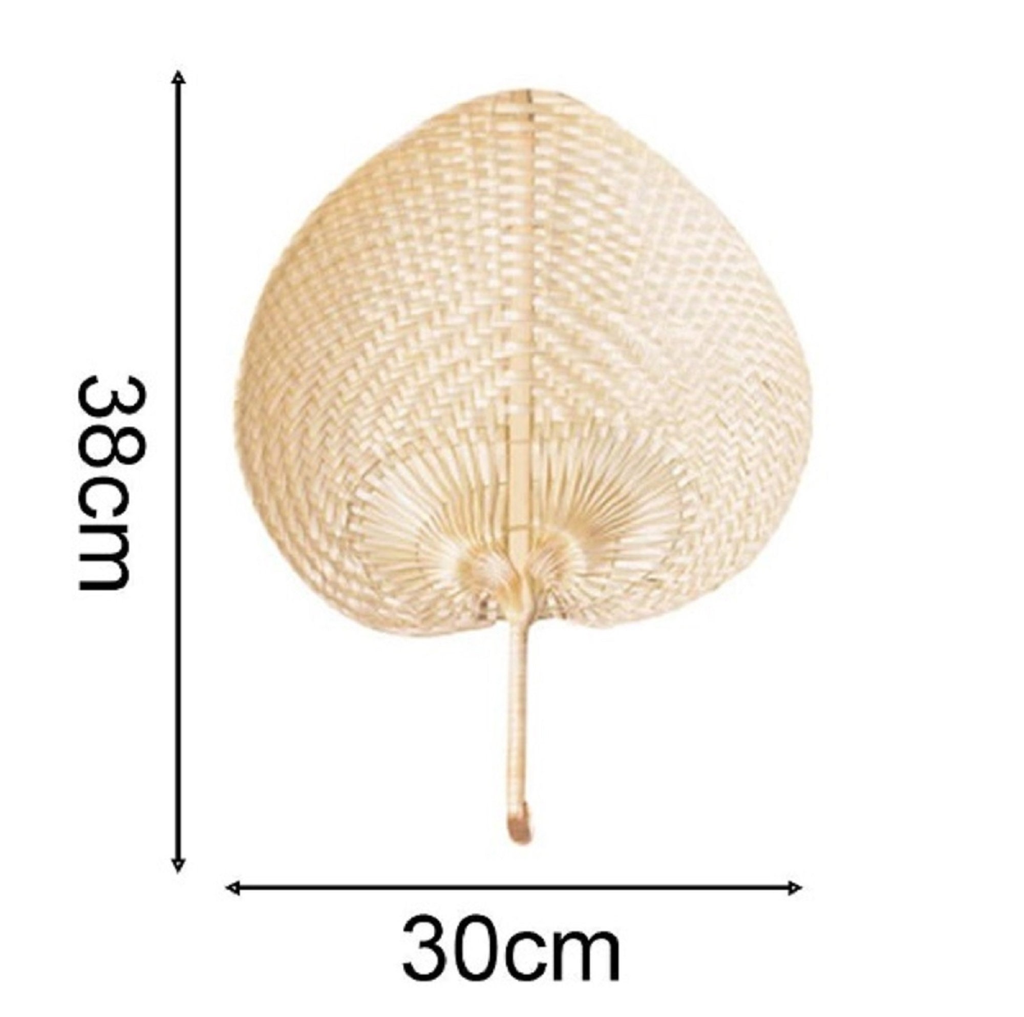 Bamboo Wall Fans Decor Palm Leaf Hand Fan Natural Bamboo Woven Fan