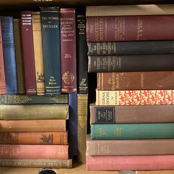 Vintage Old Books // Bundle of 20 // Decoration // Interior Design // Display // Assorted // Job Lot // FREE POSTAGE // PWS Collectibles