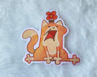 Flower Cat Sticker