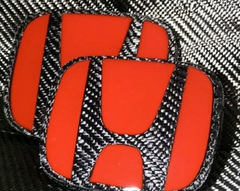 Carbon Fiber Honda Emblem Badges Civic Accessories Accord Accessories