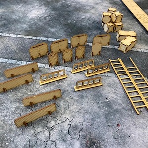 Wargaming Terrain Accessory Set for Kill Team, Infinity, etc.