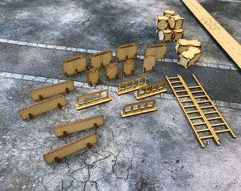 Conjunto de accesorios de terreno de Wargaming para Kill Team, Infinity, etc.