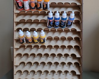 Standing Paint Rack for Army Painter Triads (and others) - No Gluing Required
