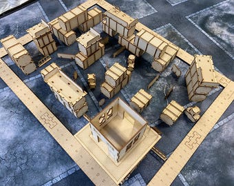 Conjunto de terreno de patio de envío de ciencia ficción: Kill Team / Infinity