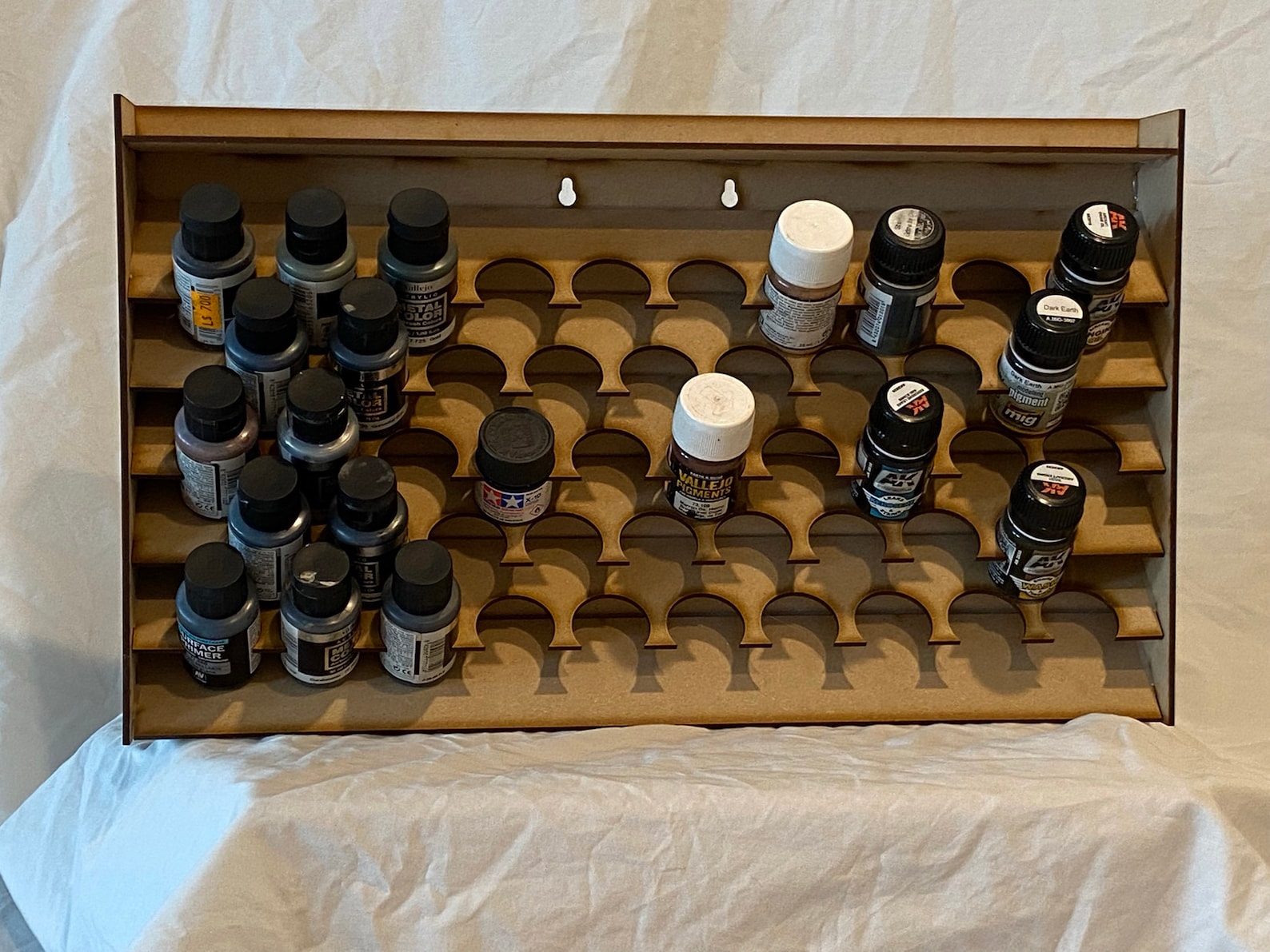 Wall Mounted Hobby Paint Storage Rack Horizontal Etsy