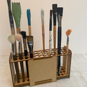 Extra Large Paint Brush / Tool Holder for your art desk image 6