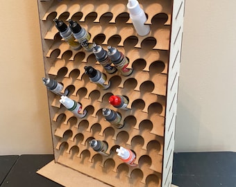 Angled Free Standing Desktop Paint Rack - Etsy