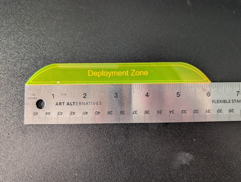 Zone System Ruler Acrylic Deployment Zone and Deep Strike Markers - Etsy