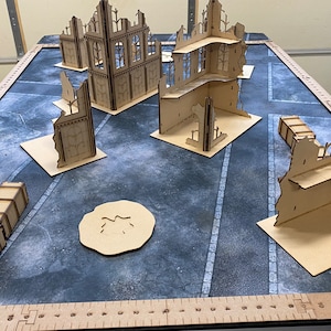 Wargaming Terrain Set - 40K and others - Player Placed - Set F
