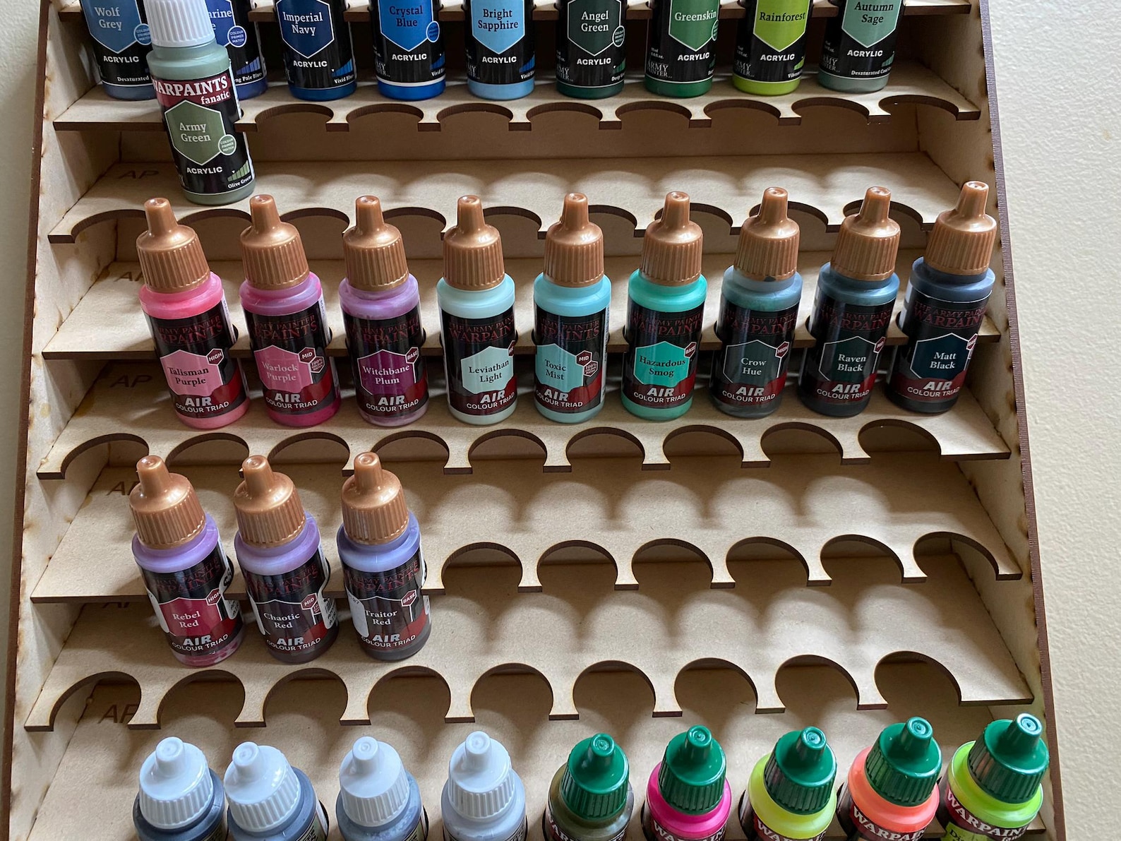 Wall Mounted Paint Rack for Army Painter Triads (and Others) - Etsy