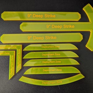 Acrylic Deployment Zone and Deep Strike Markers