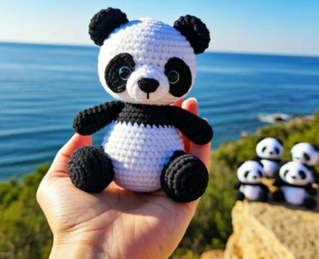 Crochet PATTERN Panda, Amigurumi Tutorial PDF in English - Etsy
